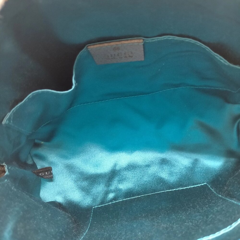 Authentic Gucci Sherry Line Brown PVC Shoulder Bag mn801-030326 - Picture 11 of 16